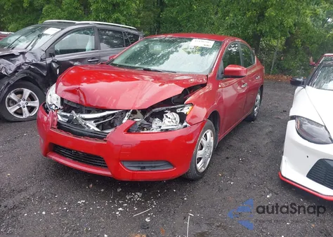 2014 Nissan Sentra Sv из США, поврежденный, VIN 3N1AB7APXEY295028